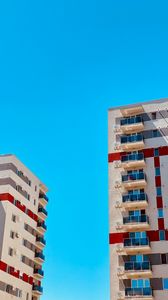 Preview wallpaper buildings, architecture, minimalism, sky, blue