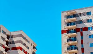Preview wallpaper buildings, architecture, minimalism, sky, blue