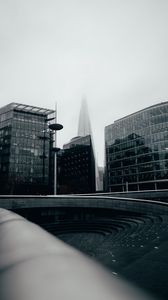 Preview wallpaper buildings, architecture, modern, fog