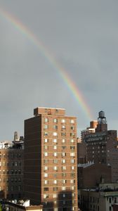 Preview wallpaper buildings, architecture, rainbow