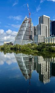 Preview wallpaper buildings, architecture, reflection, water