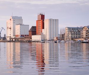 Preview wallpaper buildings, architecture, river, water, reflection