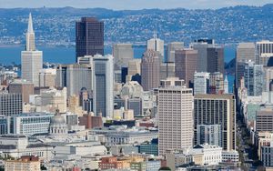 Preview wallpaper buildings, architecture, sea, city