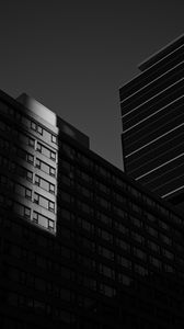 Preview wallpaper buildings, architecture, shadow, bw