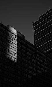 Preview wallpaper buildings, architecture, shadow, bw
