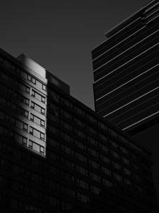 Preview wallpaper buildings, architecture, shadow, bw
