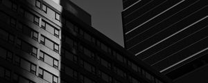 Preview wallpaper buildings, architecture, shadow, bw