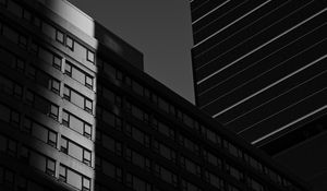 Preview wallpaper buildings, architecture, shadow, bw
