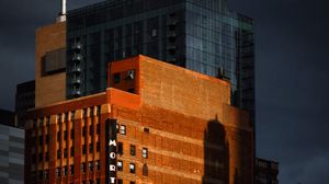 Preview wallpaper buildings, architecture, shadow, dusk, city