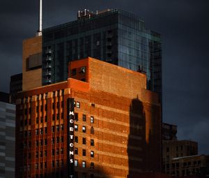 Preview wallpaper buildings, architecture, shadow, dusk, city