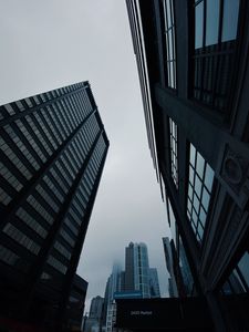 Preview wallpaper buildings, architecture, sky, gray