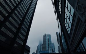 Preview wallpaper buildings, architecture, sky, gray