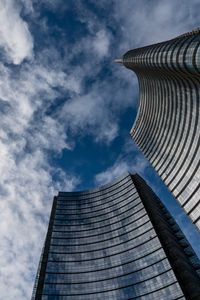 Preview wallpaper buildings, architecture, sky, clouds, bottom view