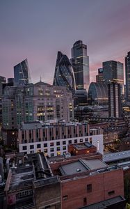 Preview wallpaper buildings, architecture, skyscrapers, modern, evening