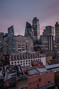Preview wallpaper buildings, architecture, skyscrapers, modern, evening
