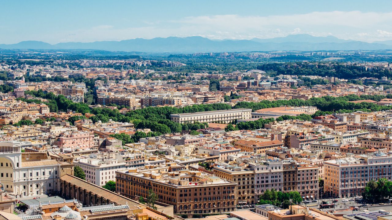 Wallpaper Buildings, Architecture, Streets, Trees, City, Rome Hd 