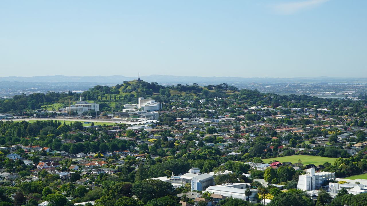Wallpaper buildings, architecture, trees, aerial view