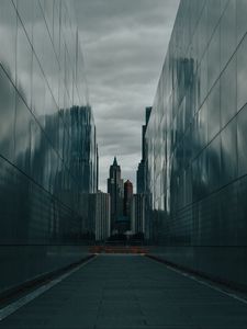 Preview wallpaper buildings, architecture, walls, skyscrapers, gray