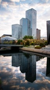 Preview wallpaper buildings, architecture, water, reflection