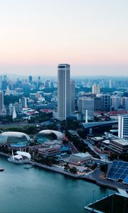 Preview wallpaper buildings, architecture, water, embankment, city