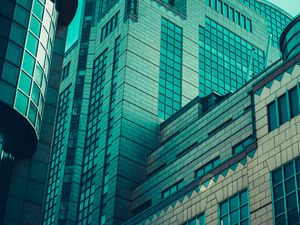 Preview wallpaper buildings, architecture, windows, facade, bottom view