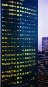 Preview wallpaper buildings, architecture, windows, lights, city