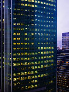 Preview wallpaper buildings, architecture, windows, lights, city
