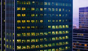 Preview wallpaper buildings, architecture, windows, lights, city