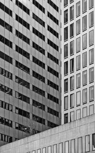 Preview wallpaper buildings, architecture, windows, skyscrapers, facade, black and white
