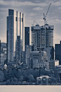 Preview wallpaper buildings, architecture, windows, city, black and white