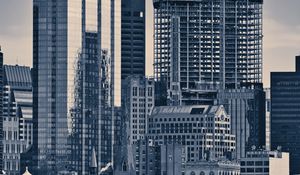 Preview wallpaper buildings, architecture, windows, city, black and white