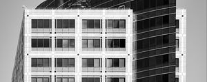 Preview wallpaper buildings, architecture, windows, facade, black and white