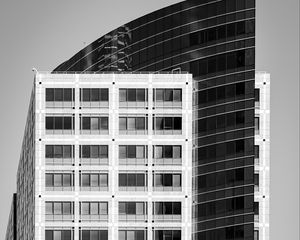 Preview wallpaper buildings, architecture, windows, facade, black and white