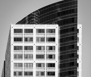 Preview wallpaper buildings, architecture, windows, facade, black and white