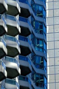 Preview wallpaper buildings, balconies, edges, blue