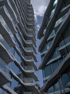 Preview wallpaper buildings, balconies, glass, windows, facades, architecture