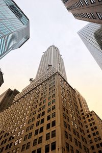 Preview wallpaper buildings, bottom view, architecture, facade, sky