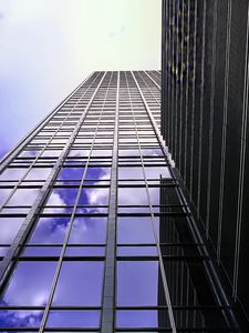 Preview wallpaper buildings, bottom view, facade, architecture