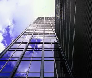 Preview wallpaper buildings, bottom view, facade, architecture