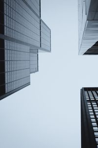 Preview wallpaper buildings, bottom view, facade, windows, sky