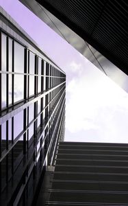 Preview wallpaper buildings, bottom view, sky, facades, architecture