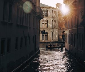 Preview wallpaper buildings, canal, boat, venice