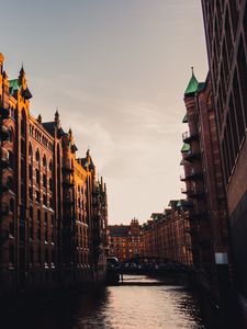 Preview wallpaper buildings, canal, water, bridge