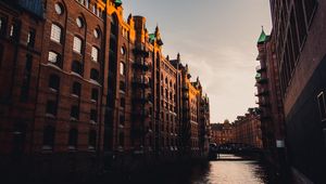 Preview wallpaper buildings, canal, water, bridge