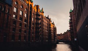 Preview wallpaper buildings, canal, water, bridge