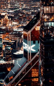 Preview wallpaper buildings, city, aerial view, architecture, metropolis, moscow, russia