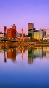 Preview wallpaper buildings, city, architecture, water, reflection