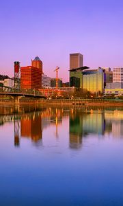 Preview wallpaper buildings, city, architecture, water, reflection