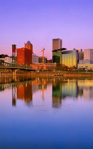 Preview wallpaper buildings, city, architecture, water, reflection