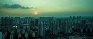 Preview wallpaper buildings, city, building, top view
